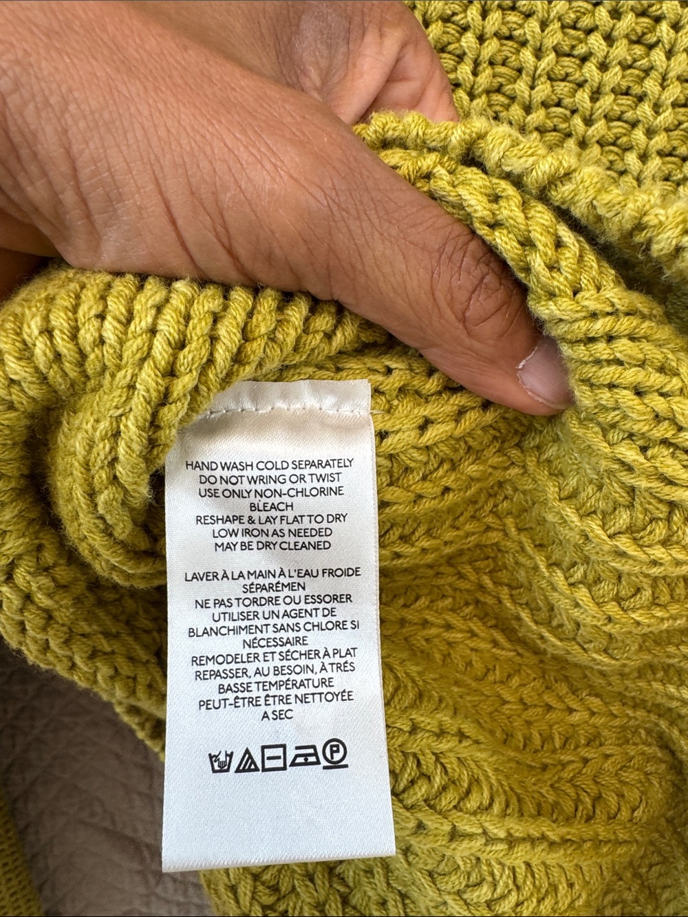 Free People Chartreuse Openwork Crewneck Sweater - Picture 3 of 5